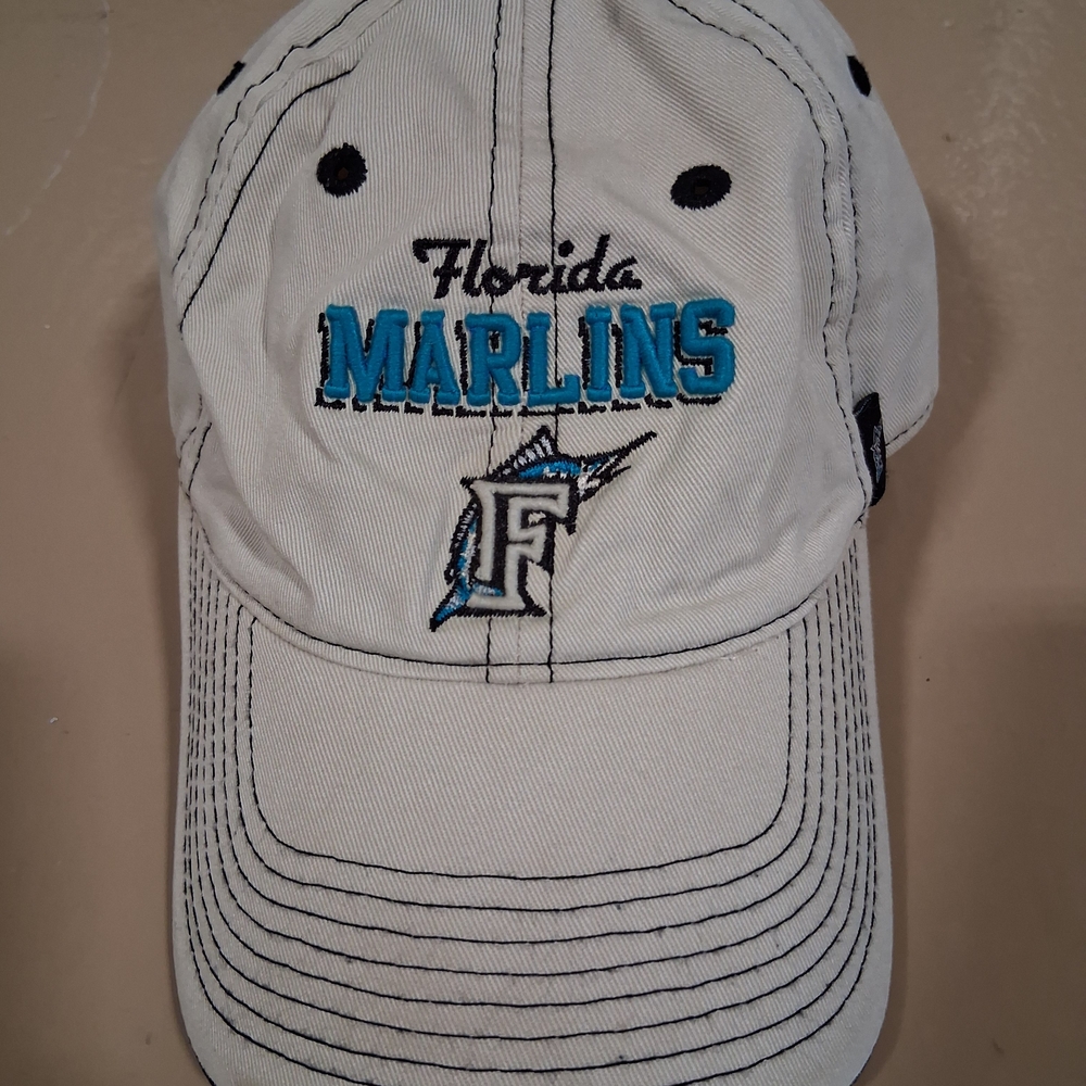 Florida Marlins Embroidered Cap - Gray